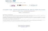 CODE DE TRANSPARENCE AFG-FIR-Eurosif · 2020-06-15 · 3 Code de transparence AFG / FIR PREAMBULE Créé en 2005, BDL Capital Management gère 1.4 milliards d’euros. Titulaire d’un