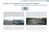 Visite du chantier du métro de Naples Tour of the Naples ...€¦ · 1 - Overview of underground-works in Italy-Five cities in Italy already have metros: Milan (3 lines), Rome and