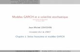 Modèles GARCH et à volatilité stochastiqueroyr/cours_GARCH_mars_2007... · Les bruits blancs jouent un rôle important pour la construction de modèles plus sophistiqués. Laboratoire
