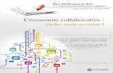 L’économie collaborative · 2015-06-04 · 1/4 des dépenses des ménages 1/4 1/3 1/3 des déchets des ménages Les biens “partageables” (source : Iddri) EconomiE Du partagE