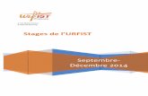 Stages de l’URFIST · 2015-02-24 · Stages de l’URFIST – septembre-décembre 2014 Édition du 8 septembre 2014 4 8 octobre 2014 Créer un site de colloque ou de conférence