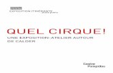 Dossier iti juillet 2012 - QUEL CIRQUE frmediation.centrepompidou.fr/itinerance/fr/10_quel_cirque.pdf11 1 —1 ———PRPPRRPRÉ ÉÉÉSENTATION GSENTATION GSENTATION GÉ ÉÉÉNNNNÉÉÉÉRALERALE