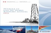 Pétrole et gaz du Nord Rapport annuel...Photo de la page couverture: Foreuse, Territoires du Nord‐Ouest – Husky Energy Inc. Rapport annuel sur le pétrole et le gaz du Nord 2012