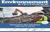 C Panorama des solutions DÉCHETS 2019 - Actu-Environnement · et les déchets non dangereux. Or, les tra - vaux de l’Agence de l’environnement et de la maîtrise de l’énergie