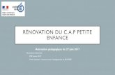 RÉNOVATION DU C.A.P PETITE ENFANCEsbssa.ac-amiens.fr/IMG/pdf/presentation_renovation_du_cap_pe_vers… · RÉNOVATION DU C.A.P PETITE ENFANCE Animation pédagogique du 27 Juin 2017