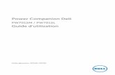 Power Companion Dell · des utilisateurs finaux restreints ni à des pays restreints. De plus, les produits ne peuvent être vendus, loués ou autrement transférés à, ni utilisés