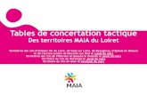 Des territoires MAIA du Tables de concertation tactique Des territoires MAIA du Loiret Territoires des
