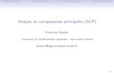 Analyse en composantes principales (ACP) · Données - ExemplesEtude des individusEtude des variablesAides à l’interprétation AnalyseenComposantesPrincipales(ACP) 1 Données-Exemples
