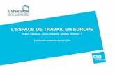 L’ESPACE DE TRAVAIL EN EUROPE - Actineo · Des aménagements de l’espace de travail relativement « classiques » Deux pays en apparence très PROCHES, mais caractérisés par