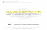 Protection des données et transparence • Boulevard ... · Page : 5/14 De nos jours, le cloud computing est omniprésent, y compris dans le secteur public, lors de l’utilisation