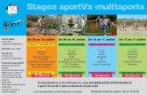 EDS Stages sportifs été 2020 · Tarif : 39 € / stage 3 jours Enfants 6-8 ans (2012-2014) activités Tennis Tir à l'arc Olympiades Vélo Orientation Piscine (si réouverture)