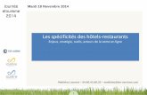 Mardi 18 Novembre 2014 - CCI de la Lozère · recommandation de l’hôtel auprès des internautes et donc sur le futur chiffre d’affaies… 4 Enjeux de la performance commerciale