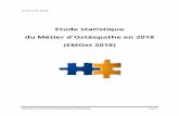Etude statistique du Métier d'Ostéopathe en 2018 (EMOst 2018) · 2018-08-03 · En 2014: - Février ... nationale en vu de l’agrément des établissements de formation en ostéopathie.