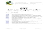 OEPP Service d'Information · 2015/125 - 14ème Symposium international sur les plantes aquatiques (Edinburgh, GB, 2015-09-14/18) OEPP Service d'Information 2015 no. 6 ...