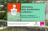 Attentes des jardiniers urbains - Val'hor ... Attentes des jardiniers urbains : Quels v£©g£©taux ? Quelles