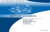 Rapport actuariel sur le régime de retraite de la Fonction Publique … · 2019-12-18 · RAPPORT ACTUARIEL Régime de retraite de la FONCTION PUBLIQUE DU CANADA au 31 mars 2017