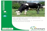 L e s y s t è Les systèmes bovins laitiers en Hauts-de-France · Pou les autes chages de stuctue, elles évoluent ente + 1 % (fais de gestion) et 3 % (fermage). Pour plus de détails