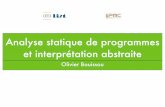 Analyse statique de programmes et interprétation abstraitelim.univ-reunion.fr/staff/fred/Enseignement/Verif-M1/doc/bugs.pdf · • les TPs servent de préparation au projet. •