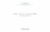 TF1 BILAN 2011 - CSA · La fiction seule enregistre une progression de 6,1 % par rapport à 2010. Cette hausse, qui n’affecte pas les première et seconde parties de soirée, se
