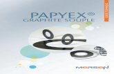 PAPYEX GUIDE TECHNIQUE - MERSEN · 2017-07-13 · 7 Produits d’étanchéité Rouleau de Papyex® Largeur standard : 500, 1 000, 1 500 mm. Densité standard : 0,7g / cm 3 à 1,1g