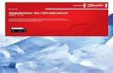 Régulateur de réfrigération ERC 112 - Danfoss · Objectif du contrôle Assurer le contrôle des applications de réfrigération commerciale. Construction du contrôle Régulation