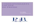 CORRESPONDANTS LOCAUX DE PRESSE - sphr.fr · 2018-03-06 · Un modèle de lettre pour aider vos correspondants à remplir leur déclaration fiscale. Les compatibilités P. 19 Un tableau