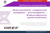 Baromètre régional emploi - formation : Éducateurs spécialisés · Réflexions prospectives - Baromètre régional emploi-formation - Educateurs spécialisés - OREF Alsace -