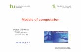 Models of computation - TU Dortmund...2012年 10 月 23 日 These slides use Microsoft clip arts. Microsoft copyright restrictions apply. ... Communication model for exchange of information