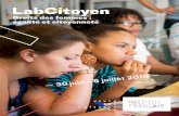 Droits des femmes : égalité et citoyenneté · — 30 juin 8 juillet 2019 — LabCitoyen, le programme de ... selon le dernier baromètre 2018 de Press’Edd, 15,3 % des 1 000 personnalités