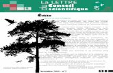 La LETTRE du Conseil scientifique - Agritropagritrop.cirad.fr/589756/1/LettreCS2VF.pdf · listes d’espèces sensibles, protégées ou invasives… et de donner un avis sur les demandes