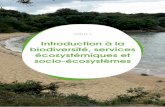 Introduction à la biodiversité, services écosystémiques et ...€¦ · la biodiversité ainsi que sa valorisation à l’échelle régionale à travers la gouvernance des socio-écosystèmes.