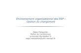 Environnement organisationnel des ERP : Gestion du …m2rh.free.fr/Cours/ERP_seance4.pdfGraduation des objectifs avec principe de la limite inférieure Annoncer dès le début les