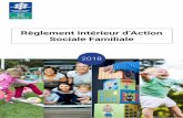 Règlement intérieur d’Action Sociale Familiale 2018.pdf · à charge au regard de la législation fiscale, peuvent être pris en compte pour la détermination du nombre de parts.