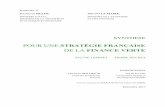 DE LA FINANCE VERTE - ecologique-solidaire.gouv.fr · de la finance. La France dispose aujourd’hui d’une avance dans le domaine de la finance verte. Des engagements généralisés