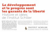 Le développement et le progrès sont les garants de la ... · L’Institut Schiller, fondé en 1984 par Helga Zepp-LaRouche, est présent dans une trentaine de pays (France, Allemagne,