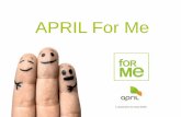 APRIL For Meapril4me.com/2018_Presentation_April For Me_New_JUIN_2018.pdf · > Mise en relation avec les organismes créanciers. ... > Une conciergerie pour la prise de rendez-vous