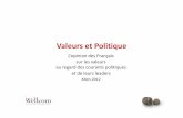 Valeurs et Politique - Délits d'Opinion€¦ · de Mérite-ou Egalité des chances -et de Solidarité ou encore François Bayrou qui revendique, parmi d'autres, celles de Justice