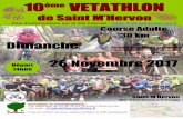 Venez participer à la 10e édition du vetathlon de st m'hervon · Plus d’informations sur le site internet : Départ 14h00 Saint M’Hervon5 Novembre RN12 - Proche Montauban de