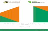 ETAT DES LIEUX DU DÉVELOPPEMENT …...En Afrique de l’Ouest, le DEL informe de l’évolution des modèles de développement et du mode de gestion publique. En effet, des années