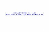 CHAPITRE X : LE RELASCOPE DE BITTERLICHjymassenet-foret.fr/cours/dendrometrie/Coursdendrometriepdf/DEND… · Jean-Yves MASSENET 17/03/2013 10 En effet, en reprenant le principe de