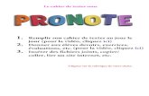 Remplir le cahier de textes sous Pronotequeneau-lyc.spip.ac-rouen.fr/IMG/pdf/utiliser_pronote.pdf · Remplir son cahier de textes au jour le jour 1.Connectez-vous à Pronote, puis,