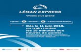 Dès le 11 juin 2018, un train toutes les 15 minutes aux heures de … · 2018-06-07 · Dès le 11 juin 2018, un train toutes les 15 minutes aux heures de pointe. Coppet Genève