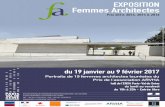 EXPOSITION Femmes Architectes...du 19 janvier au 9 février 2017 hall de l’ENSA Paris-Val de Seine du lundi au vendredi de 10h à 20h - Entrée libre Portraits de 19 femmes architectes