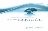 nous nous associons à votre succès - EdicomGroup€¦ · INDEX Présentation de l'entreprise EDICOM Group 1 A propos de nous 1 Ce que nous faisons 2 Les clients et les secteurs