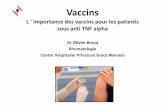 Vaccinsjns.acs-france.org/wp-content/uploads/2014/01/2013-JNS-O... · 2015-11-23 · Les Arrêts : PR , SpA et anti TNF Biothérapie PR = 304 pts, SpA = 138 ( suivi 6 ans) Arrêts