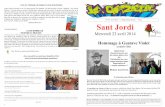 Sant Jordi · 2015-03-25 · connaissait la longueur et la largeur. Puis, avec Mme Masse, nous avons fabriqué les planètes en environ 6 heures. Nous les avons peintes en essayant