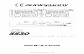 MANUEL CD 5530 - Audiophony · Présentation de la partie lecteur..... 8 Pièces de rechange ..... 15 . Manuel CD 5530 version française V1.1 - page 3 ... 40 secondes de mémoire