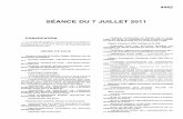 SÉANCE DU 7 JUILLET 2011 - Beauvais · SÉANCE DU 7 JUILLET 2011 17/12/2010 approuvant le Budget Primitif 2011 et du 26 mai 2011 adoptant le compte administratif 2010, Vu le détail