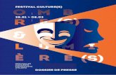 FESTIVAL CULTURE(S) 28.01 > 08 - Alenconalencon.fr/fileadmin/user_upload/VILLE/ma_mairie/espace_presse/D… · Les partenaires du Festival Culture(s) Ombre(s) et Lumière(s) Association