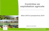 Contrôles en exploitation agricole - Deux-Sèvres · (En 2017 : 2 PV pour défaut de CT du pulvérisateur et vente de PPP ne disposant pas d’une AMM.) Perspectives 2019 : l’analyse